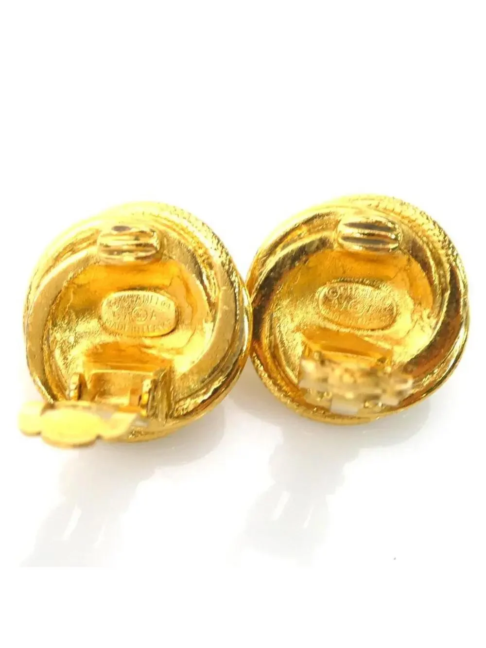 Auth Chanel Cc Logo Clip On Earrings #293526C35B